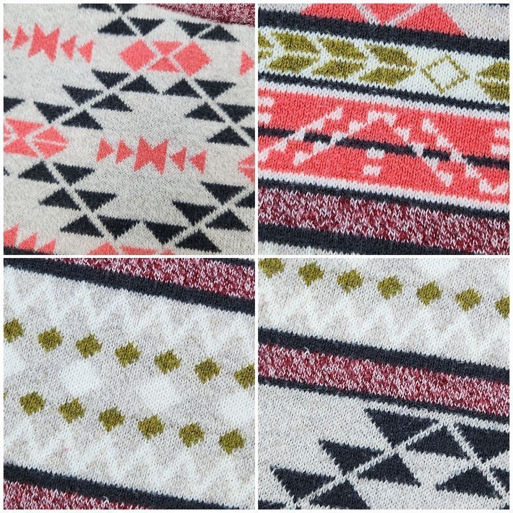 American Eagle Tribal Design Drawstring Sweater J… - image 8